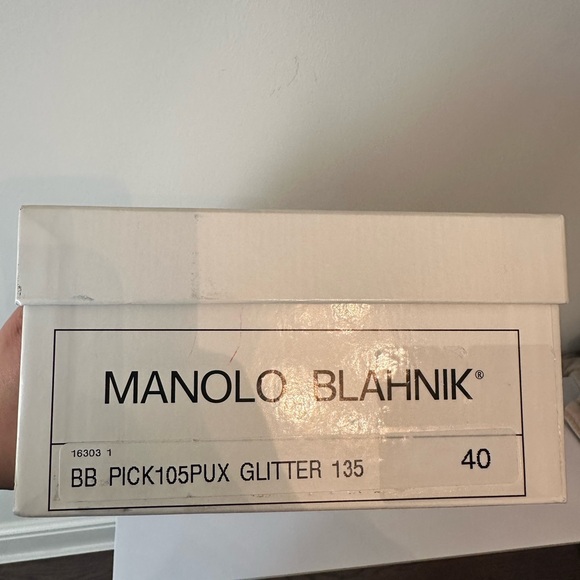 MANOLO GLITTER PUMPS SIZE 40 - Picture 5 of 5